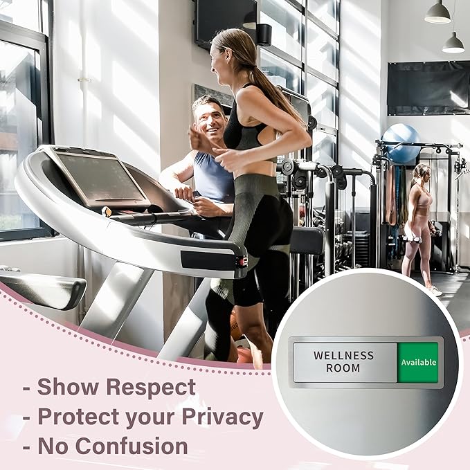 2 Pack Wellness Room Door Signs Do Not Disturb, In Use/Available Slider Sign - Image 5