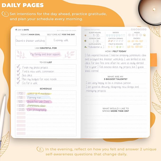 Clever Fox Self-Care Journal Pocket – Daily Reflection Notebook – Mental Health - Image 3