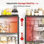 REIBII 5 Tier Storage Shelves Adjustable Wire Rack Shelving, Kitchen Shelves - Image 8