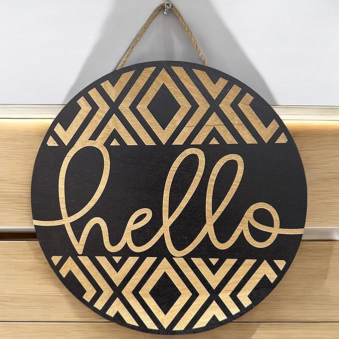 Wood front door sign Wood sign Home decor Welcome sign Sign - Image 2