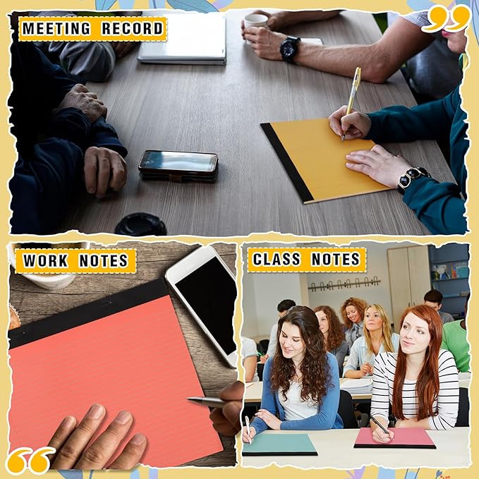 Lincia 12 Pcs 11" x 9.5" Legal Pads College Ruled Notepad Landscape Notebook - Image 6