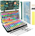 artecho 168-color watercolor paint set with metallics, tin, main product view