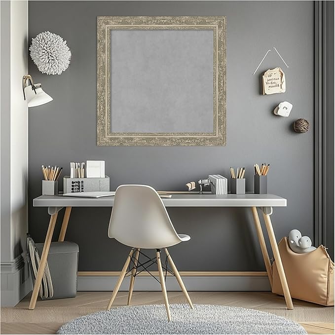 Amanti Art Silver Framed Magnetic Board 24x24 Medium Vision Board - Image 6