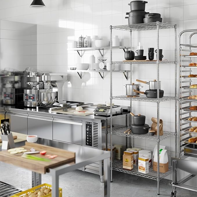 Regal Altair 21" Deep x 30" Wide x 86" Height Wire Shelving Kit | 5-Tier | NSF - Image 7