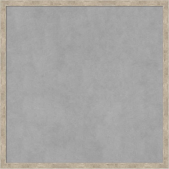 Amanti Art Silver Framed Magnetic Board 21x21 Medium Vision Board by AmantiArt