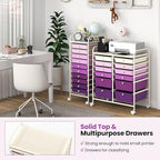 Giantex 12 Drawers Rolling Storage Cart, Classroom Organizers - Image 4
