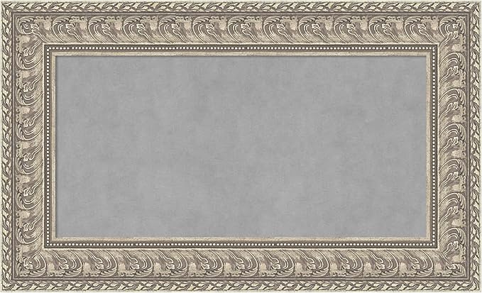 Amanti Art Silver Framed Magnetic Board 19x31 Small Vision Board by AmantiArt