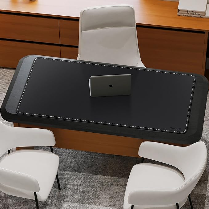 Mydours Large Desk Mat 51.2" x 23.6", PU Leather Surface - Image 5