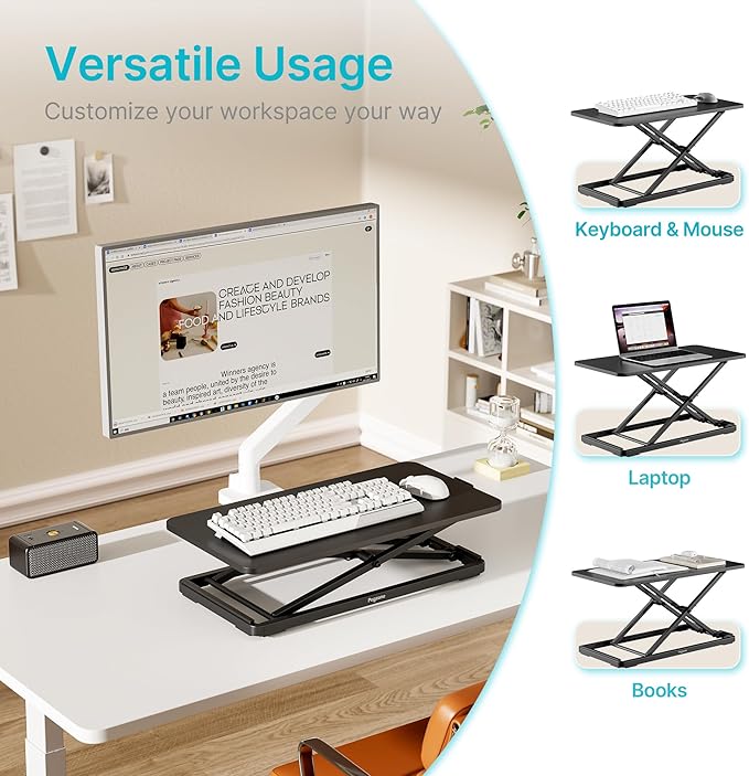 PEGZONE Keyboard and Mouse Riser, Height Adjustable keyboard stand - Image 4