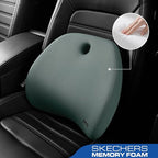 Skechers Lumbar Support Pillow for Office Chair, Memory Foam Lumbar Pillow - Image 2
