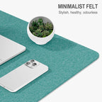 Auhoahsil Felt Desk Mat, Minimalist Large Mouse Pad XXL 35.5 x 15.7 in - Image 3