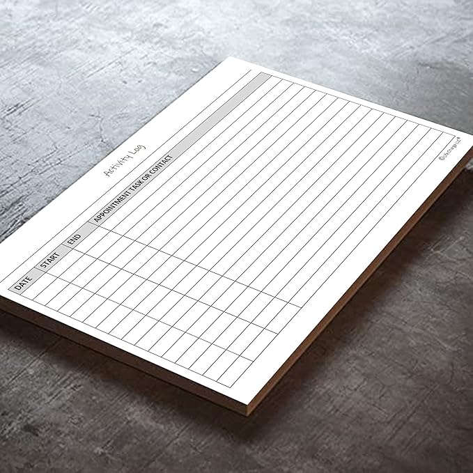 Activity Log Notepads Pad Planners to List a Task, Action or Contact. A - Image 8