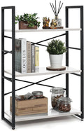 CAPHAUS 3 Tier Small Bookshelf, 24 Inch Width Free Standing Shelf, Bookcase by CAPHAUS