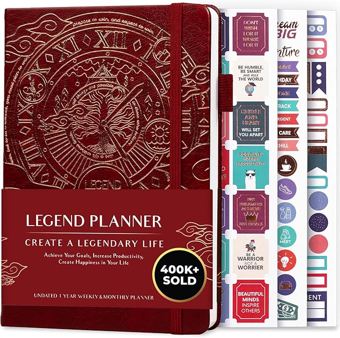 Legend Planner – Weekly & Monthly Life Planner to Hit Your Goals & Live by LegendPlanner