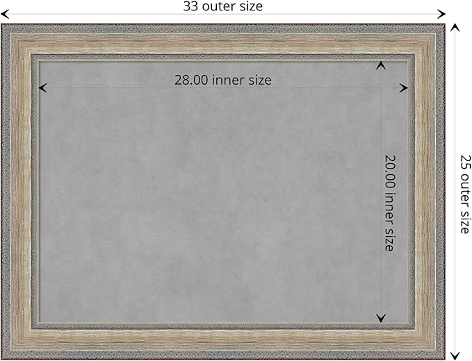 Amanti Art Silver Framed Magnetic Board 25x33 Medium Vision Board - Image 4