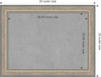Amanti Art Silver Framed Magnetic Board 25x33 Medium Vision Board - Image 4