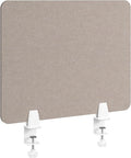 Bush Business Furniture 22W Desktop Privacy Screen in Warm Beige, Desk Mounted by Bush+Furniture