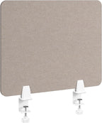 Bush Business Furniture 22W Desktop Privacy Screen in Warm Beige, Desk Mounted by Bush+Furniture