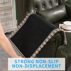MINJIATEX Couch arm Covers, Non-Slip lace Sofa arm Covers Set of 2 Washable - Image 4