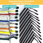 YOPCDJ 12pcs Mesh Zipper Pouch Bags, A3 Puzzle Bag - Image 4