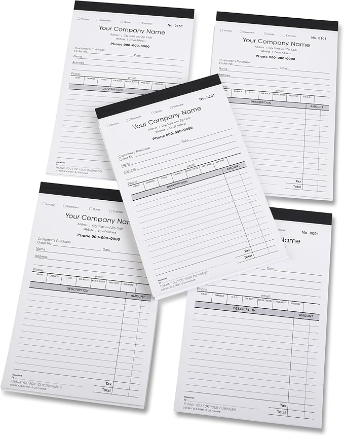 Custom Sales, Personalized Multipurpose Duplicate Carbonless Form - Image 2