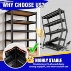 33" h x 35" w garage shelving for, package contents