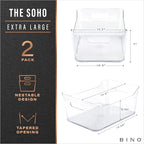 BINO | Plastic Storage Bins, X-Large - Image 2