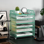 6 Tier Desk Organizer, Heavy-Duty Thick Metal Letter Tray Organizer, Large - Image 7