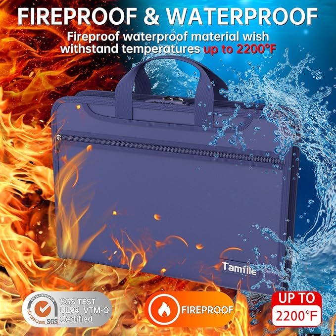 5200℉ Fireproof Accordion File Organizer - Image 2