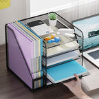 Marbrasse Desk Organizers and Accessories, 5-Tier Paper Letter Tray Organizer - Image 3