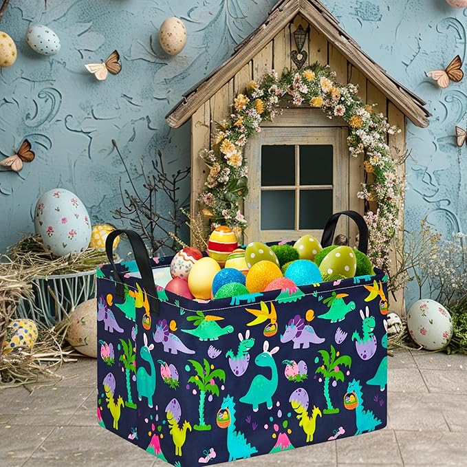FUULOXE Storage Bin for Shelves Rectangle Closet Baskets Foldable Box - Image 5