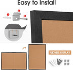 Board2by Extra Large Cork Bulletin Board 60" X 36", Foldable Notice Pin Board - Image 7
