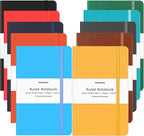 Huhuhero 10 Colors Lined Journal Notebook, A5 Hardcover Notebooks - Image 7