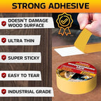 Trazon Double Sided Woodworking Tape Super Strong, 2 Inch x 120 Feet, Wood - Image 7