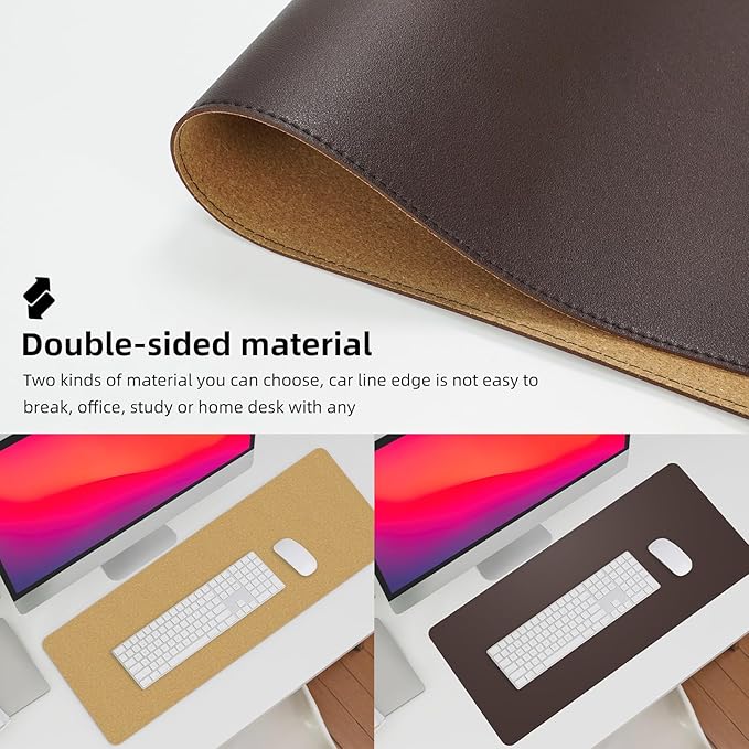 Leather Double-Sided Desk Pad - Image 2