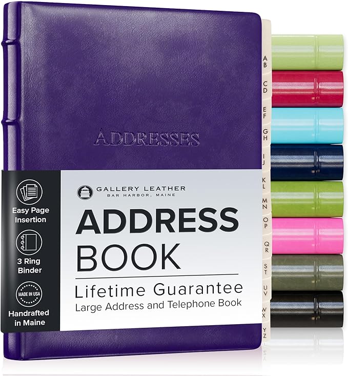 Gallery Leather Desk Address Book by GalleryLeather