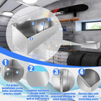 aluminum fuel tank rack multi use storage cabinet, close-up detail