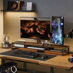Fenge Dual Monitor Stand for Desk, 42.5in Large Monitor Riser for 2 Monitors - Image 9