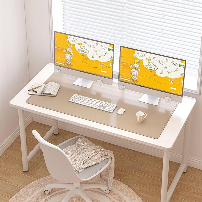 DAWNTREES Desk Mat Protector, PU Leather Desk Pad, Non Slip, Large Mouse Pad - Image 7