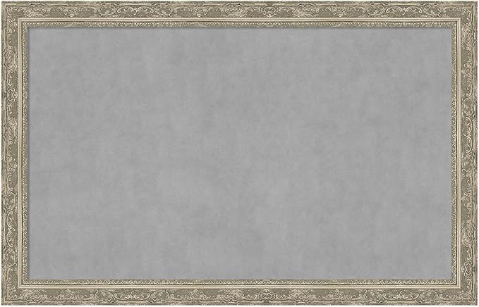 Amanti Art Silver Framed Magnetic Board 28x44 Large Vision Board by AmantiArt