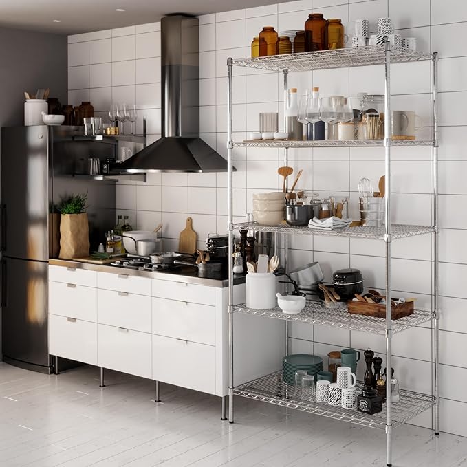 Regal Altair 24" Deep x 42" Wide x 86" Height Wire Shelving Kit | 5-Tier | NSF - Image 8