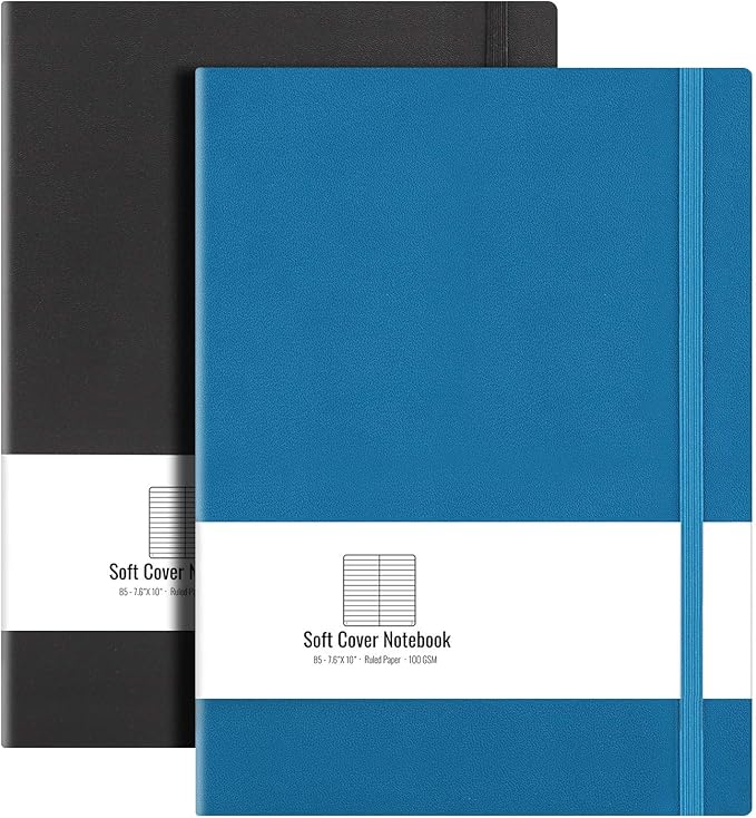 B5 College Ruled Notebook Softcover Journals- AHGXG Large Composition Notebook by AHGXG