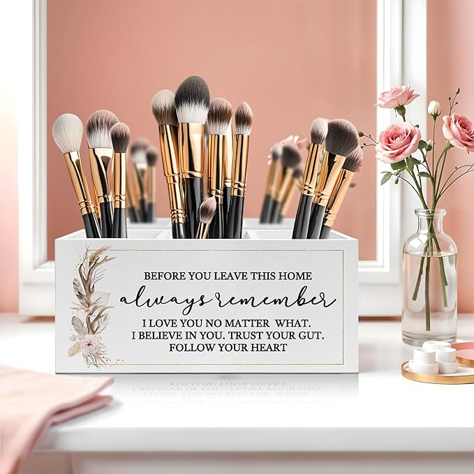 Exqcom Before You Leave This Home Pen Pencil Holder, Inspirational Gifts - Image 5