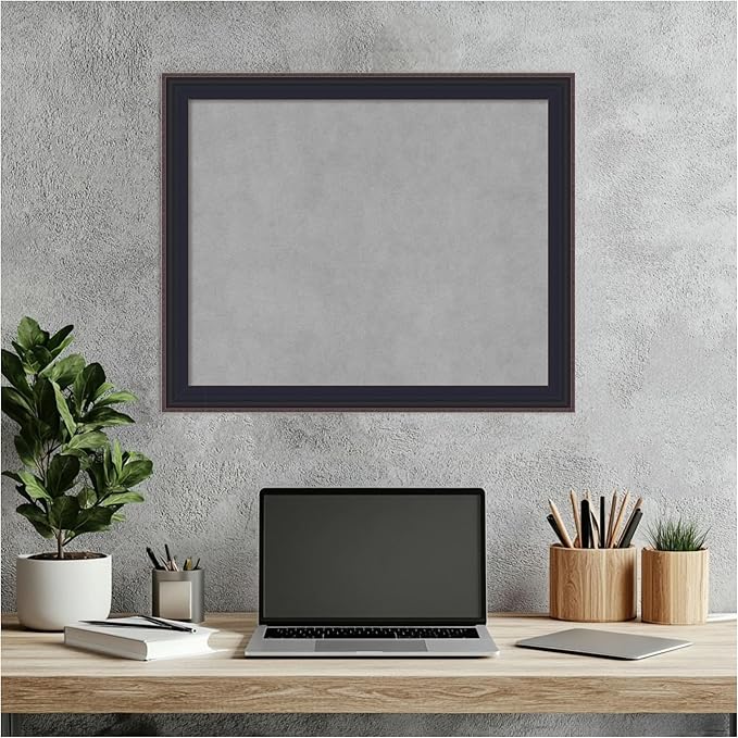 Amanti Art Black Framed Magnetic Board 19x23 Small Vision Board - Image 7