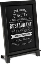 HBCY Creations Rustic Black Wooden Tabletop Chalkboard by HBCYCreations
