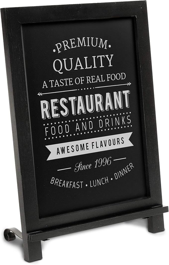 HBCY Creations Rustic Black Wooden Tabletop Chalkboard by HBCYCreations
