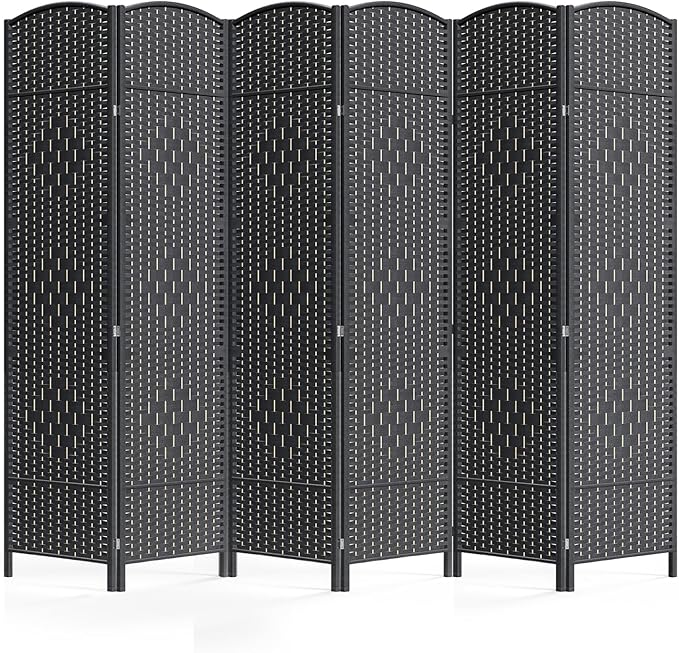 Cocosica 6 Panel Room Divider, 6Ft Folding Privacy Screen, Tall by cocosica