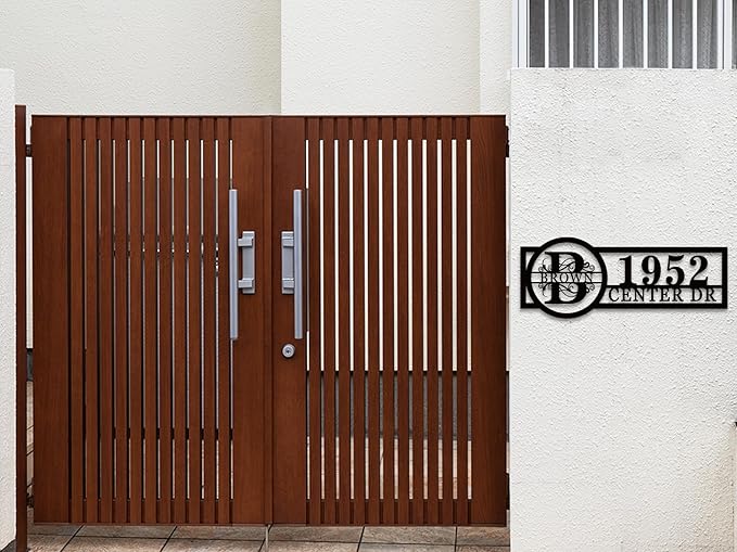 Custom Address Numbers for House, Personalized Hanging Metal Address Signs for - Image 3