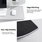 ALOANES Silvery Waterproof Desk Mat, Large Mouse Pad - Image 4