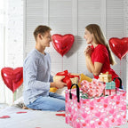 FUULOXE Rectangular Valentines Basket Storage Bin - Image 4